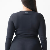 Ribbed Long Sleeve + Banded Short Set