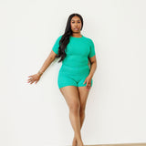 Ribbed Crewneck Tee + Short Set: Spring ‘25
