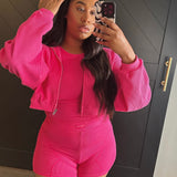 Ribbed Zip Jacket