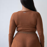 Ribbed Long Sleeve + Banded Short Set