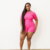 Ribbed Crewneck Tee + Short Set: Spring ‘25