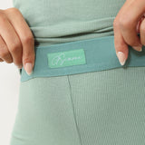 Pre-order: Ribbed Crewneck Tee+ Banded Flare Legging Set Spring- 04/20/26 Ship Date