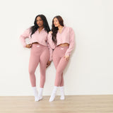 Pre-order: Luxe Legging + Cropped Sweater Set Spring- 04/20/26 Ship Date