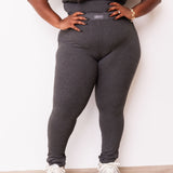 Ribbed Crewneck Tee + Banded Flare Legging Set